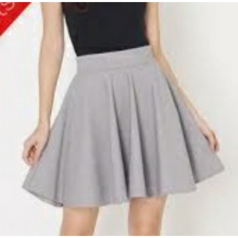 Rok midi flare skirt scuba /Rok mini/Rok payung lebar pendek mayung