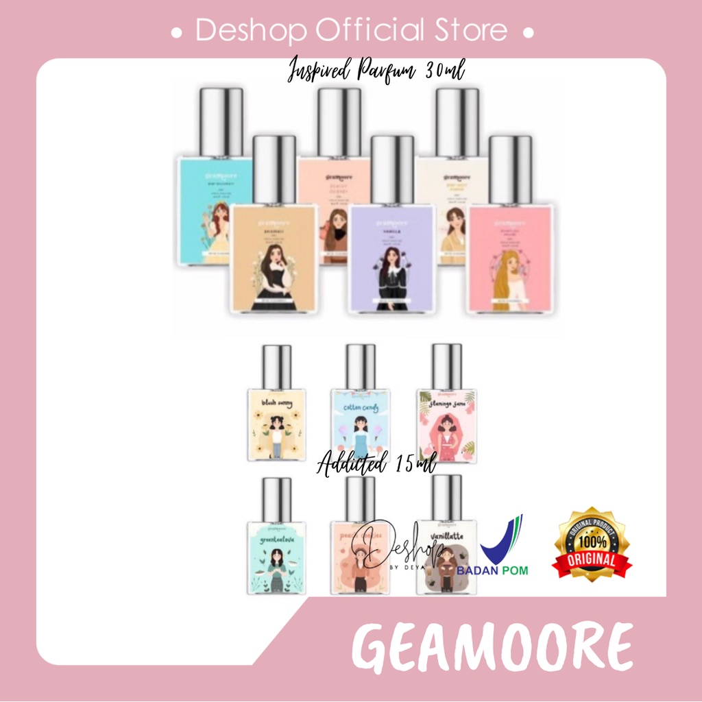 [DISTRI] GEAMOORE PARFUME SPRAY 30ml | Geamoore Parfum Addicted 15ml