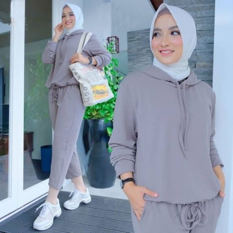 SET CELANA SELINA HODIE, BABYTERRY, GAMIS HIJAB MUSLIM, SETELAN