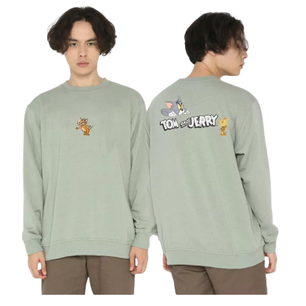 (BAYAR DI TEMPAT (COD) HOODIE SWEATER TOM AND JERRY HnM ASLI UNISEX BAHAN TEBAL PRIA/WANITA