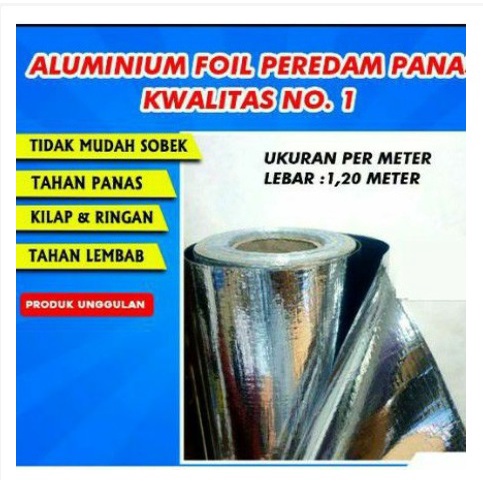 Almunium Peredam Panas Shine Woven Singel