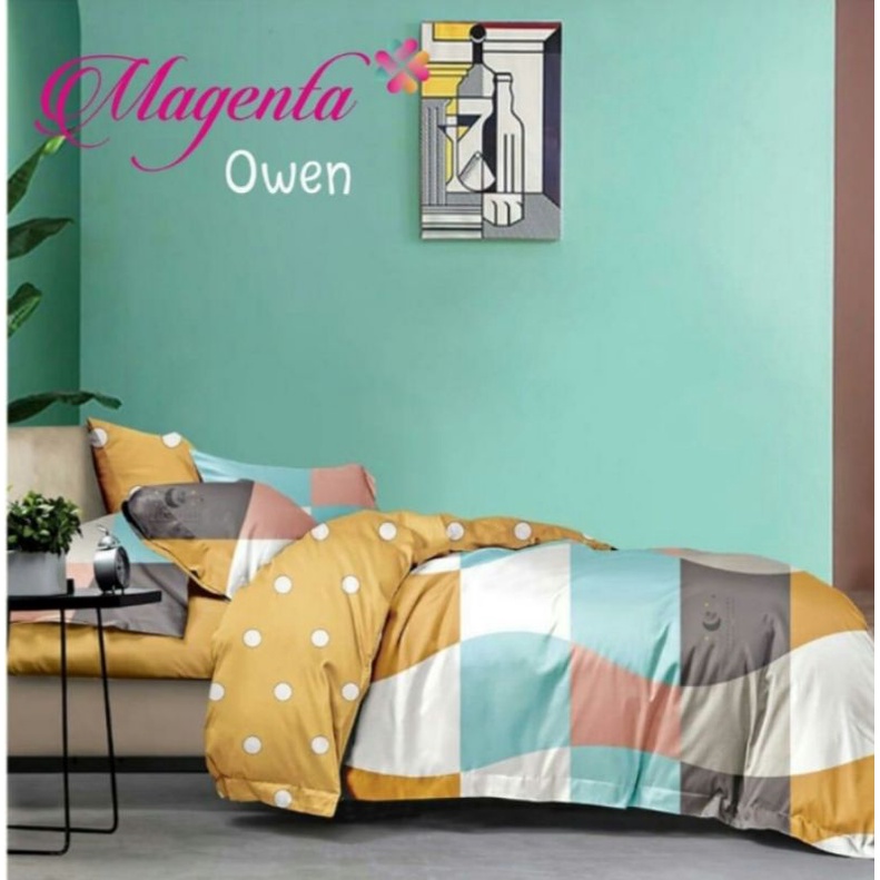 Kain Sprei Meteran Owen Magenta