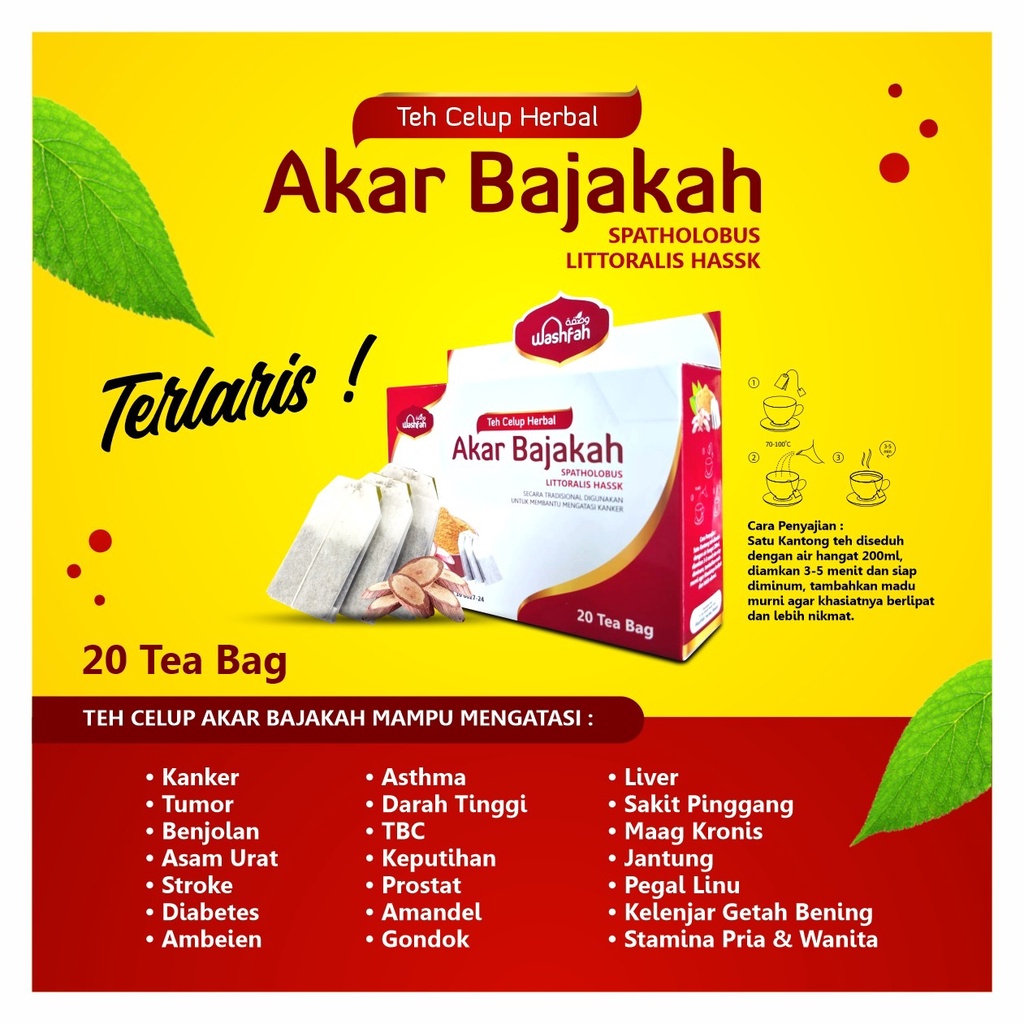 Teh Akar Bajakah 20 tea bag anti kanker