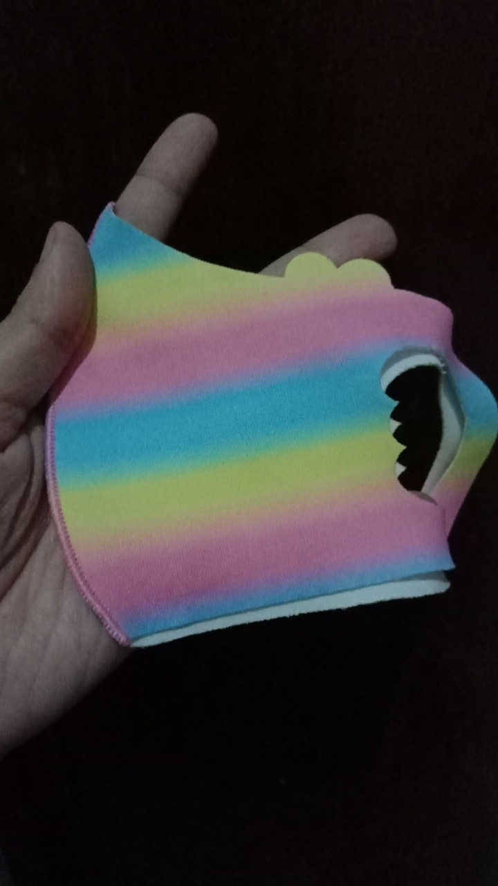 Cod Masker Anak lol Tayo Kuping 4-12th Ready Stok