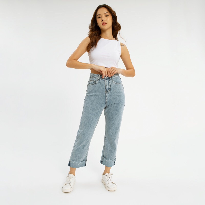 VIERLIN - Jeans 8001 - HIGH WAIST CULLOTE JEANS