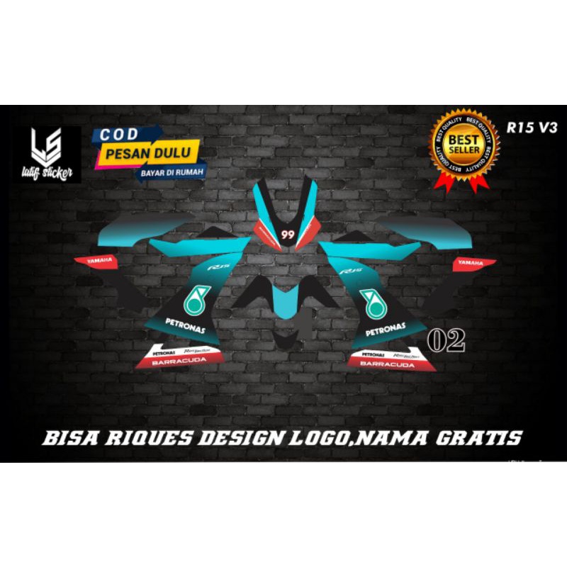 Decal R15 v3 Petronas