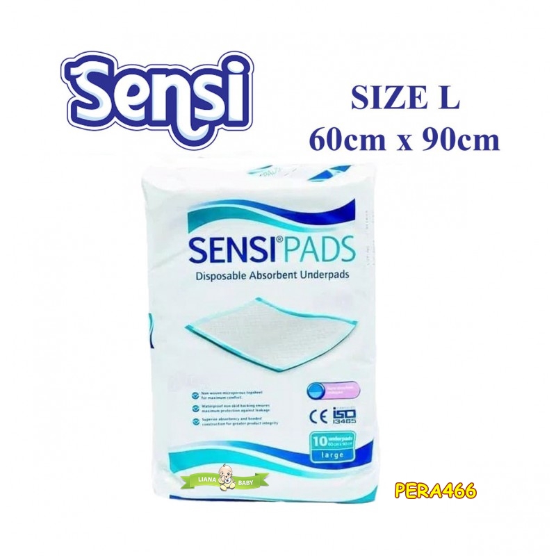 PERA466 ALAS POPOK SENSI PADS DISPOSABLE ABSORBENT UNDERPADS ISI 10