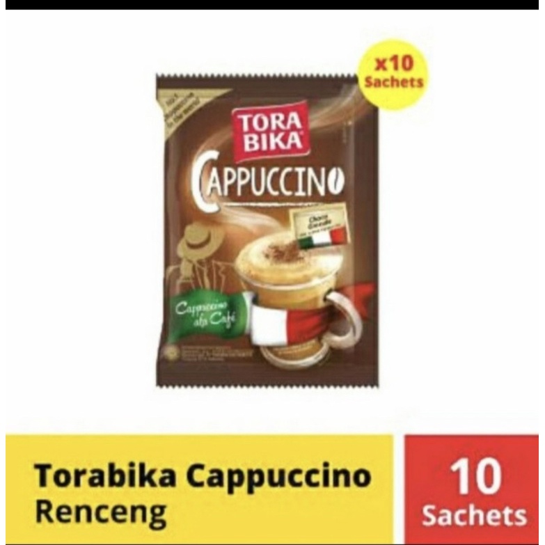 

Torabika Tora Cappuccino isi 10 sachet renceng renteng cappucino granule