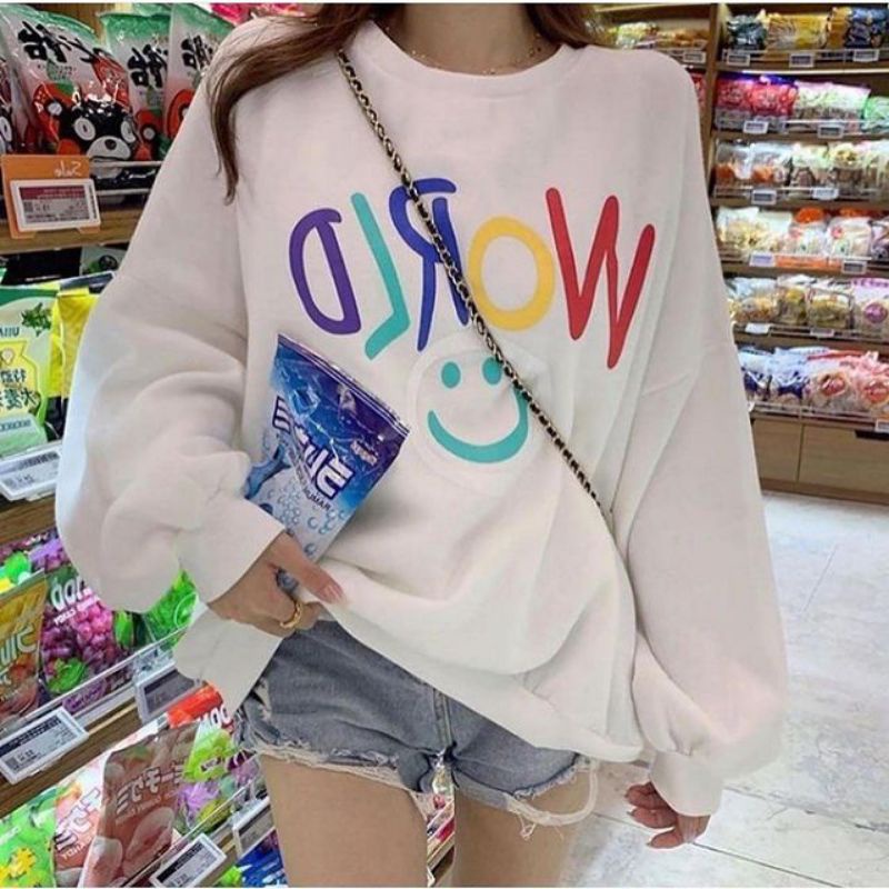 world smile sweater