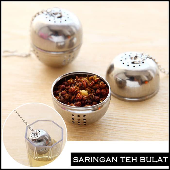 Tempat Wadah Saringan Penyeduh Teh / Kopi / Infus / Coffee Tea Bag Filter Besi Stainless