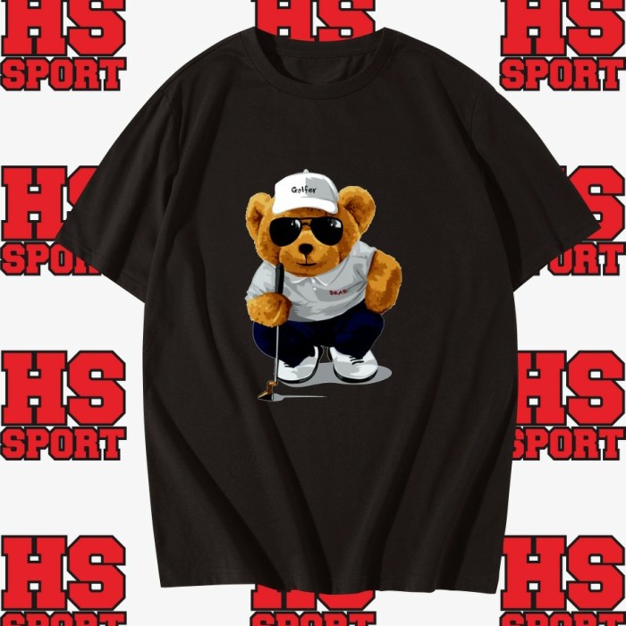 KAOS BEAR - BAJU BERUANG - TSHIRT BEAR - BAJU BEAR Pose MAIN GOLF