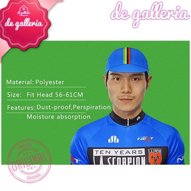 Promo Topi Sepeda Rockbros Original Bike Cap Topi Sepeda Lipat Seli Gowes Promo