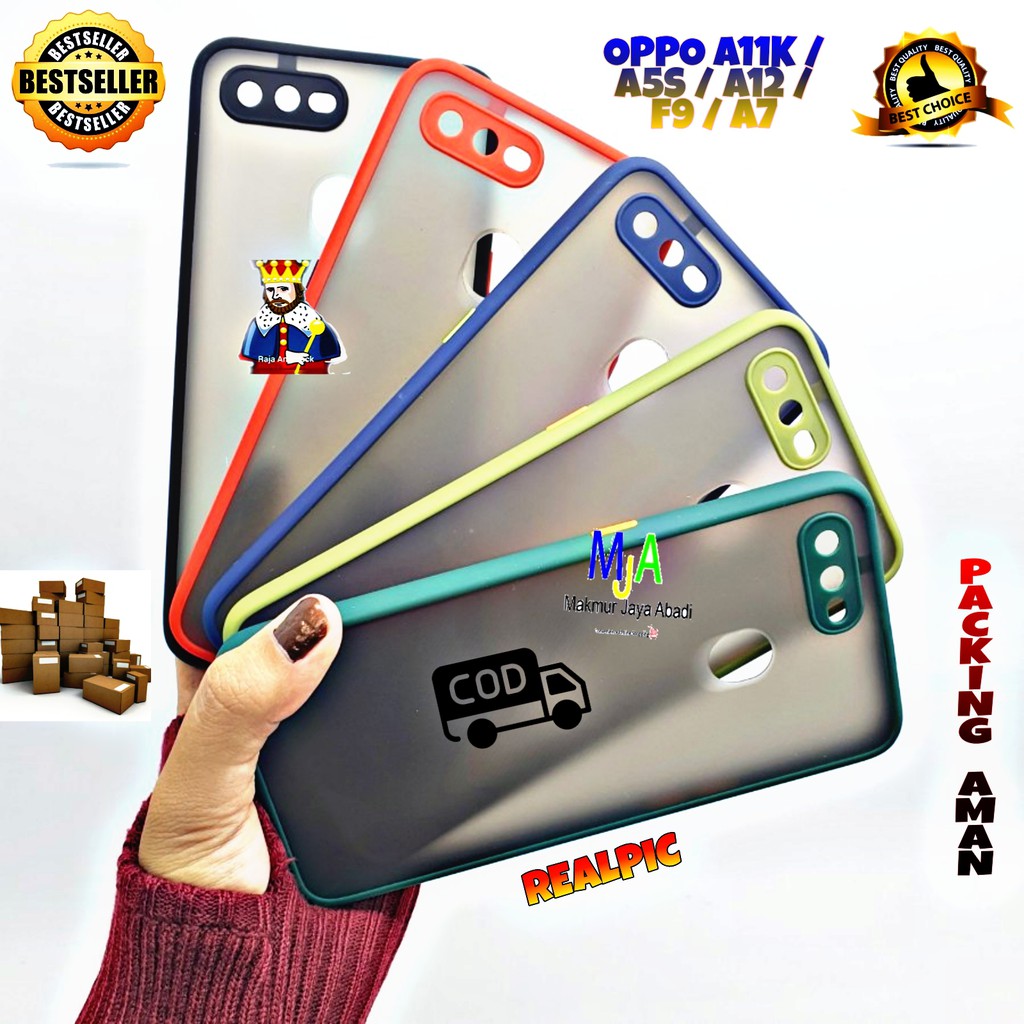 SOFTCASE OPPO A5S = OPPO A7 = OPPO A12 = OPPO A11K = OPPO F9 - CASE MATTE FULL COLOUR MY CHOICE BUMPER CASE PELINDUNG KAMERA