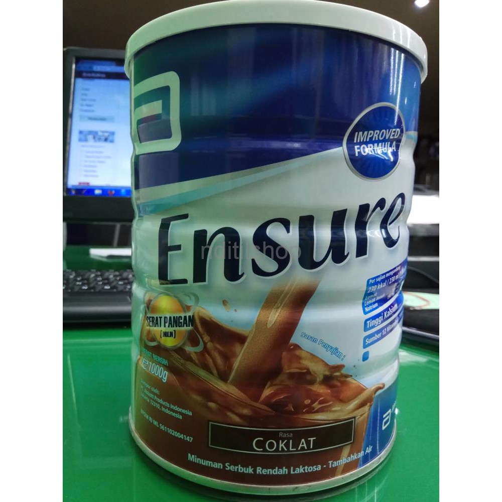 

ENSURE SUSU Rasa Coklat Isi 1000 Gram ABBOTT