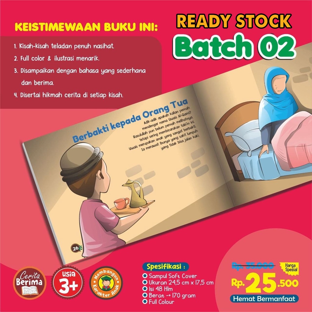 Buku Cerita Anak : Kisah Teladan Akhlak Terpuji Sehari-hari (PQS)