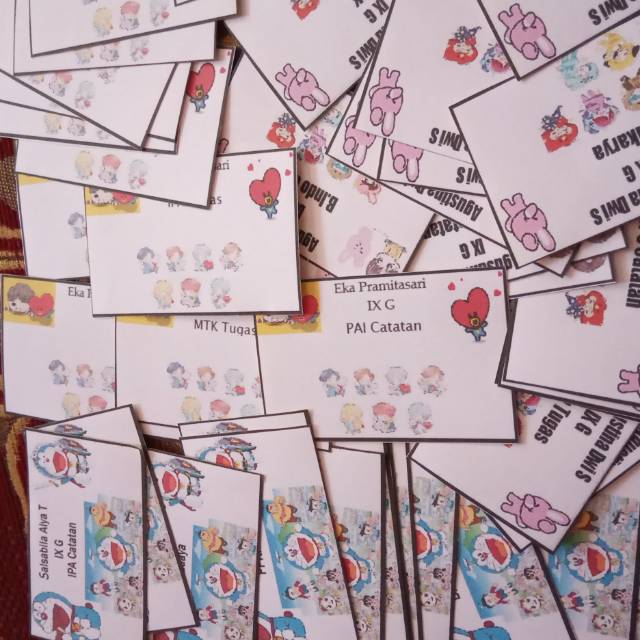 

Name card untuk buku tulis