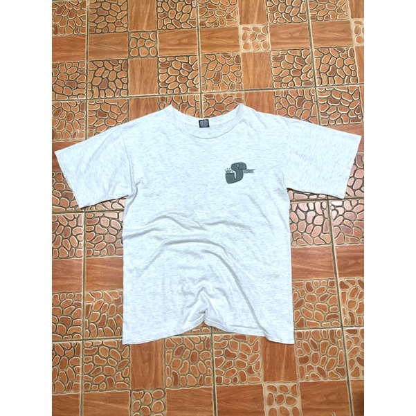 vintage tshirt stussy grey misty second thrift