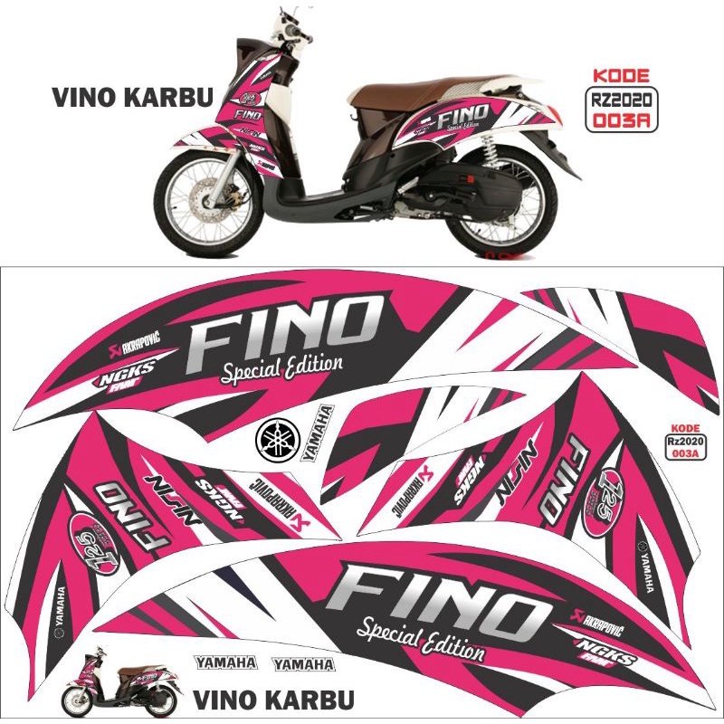 Striping fino lama / striping yamaha fino / decal fino / variasi fino