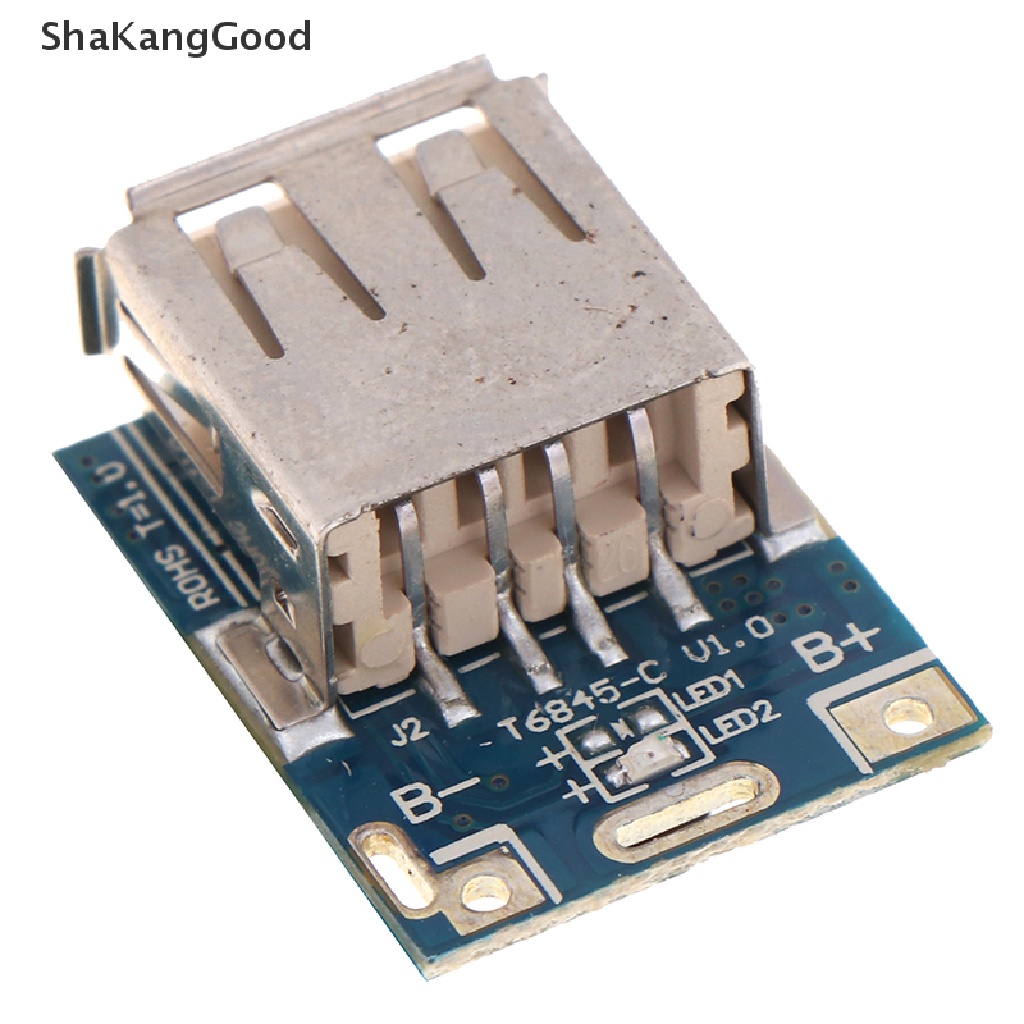 Skid 1pc Papan Modul Power Bank Micro USB 5V Untuk Charger Baterai Lithium Li-ion 18650 DIY