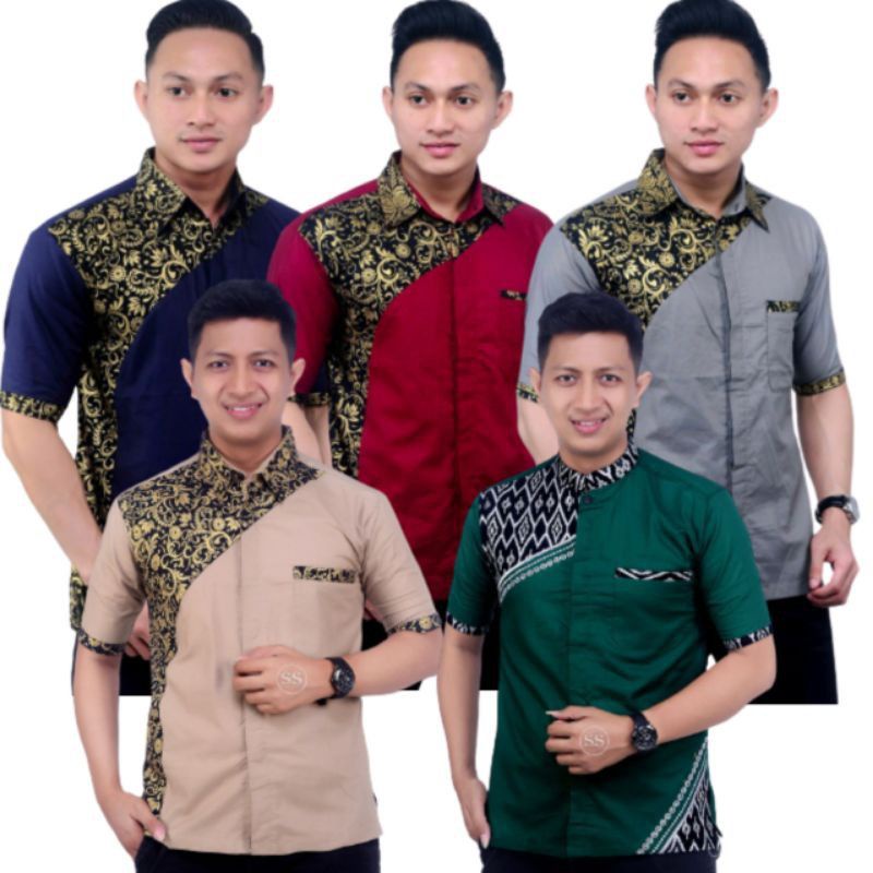 BATIK KOMBINASI/SERAGAM KERJA/HEM BATIK MURAH/SERAGAM KANTOR