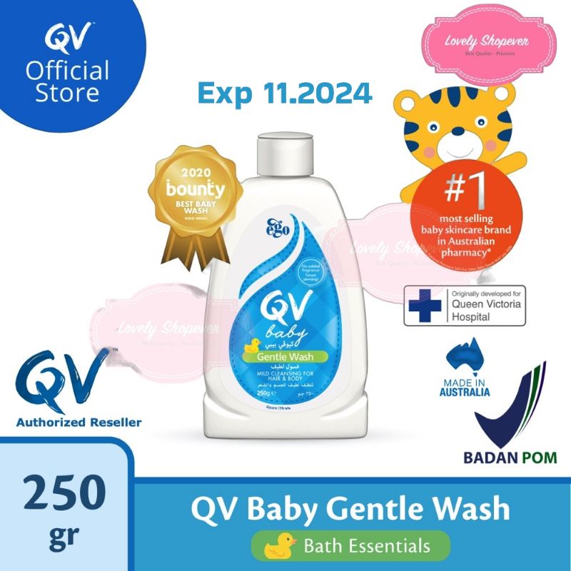 QV BABY GENTLE WASH 250GR 250 GR EGO BPOM