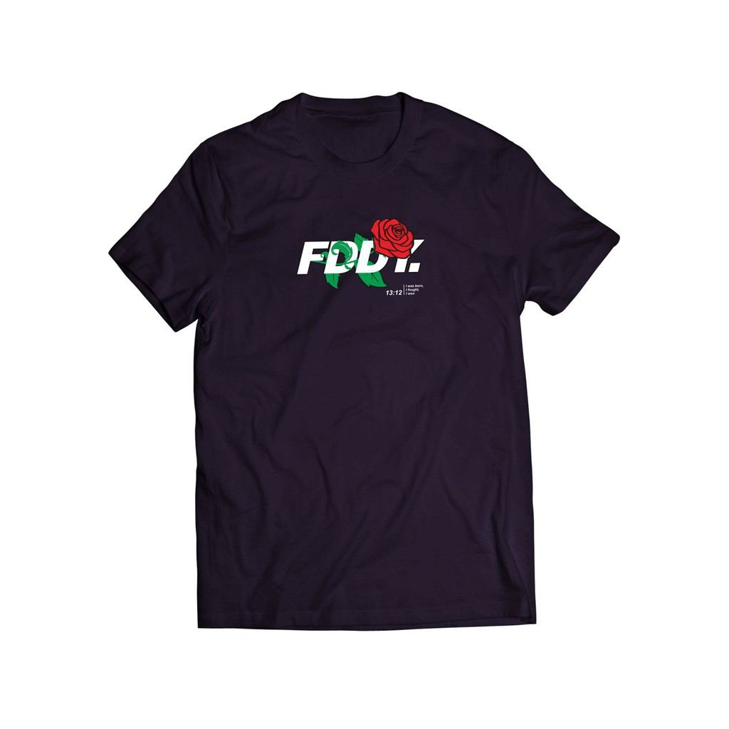 Fruddy Duddy - Fddy - Rose - Kaos Hitam