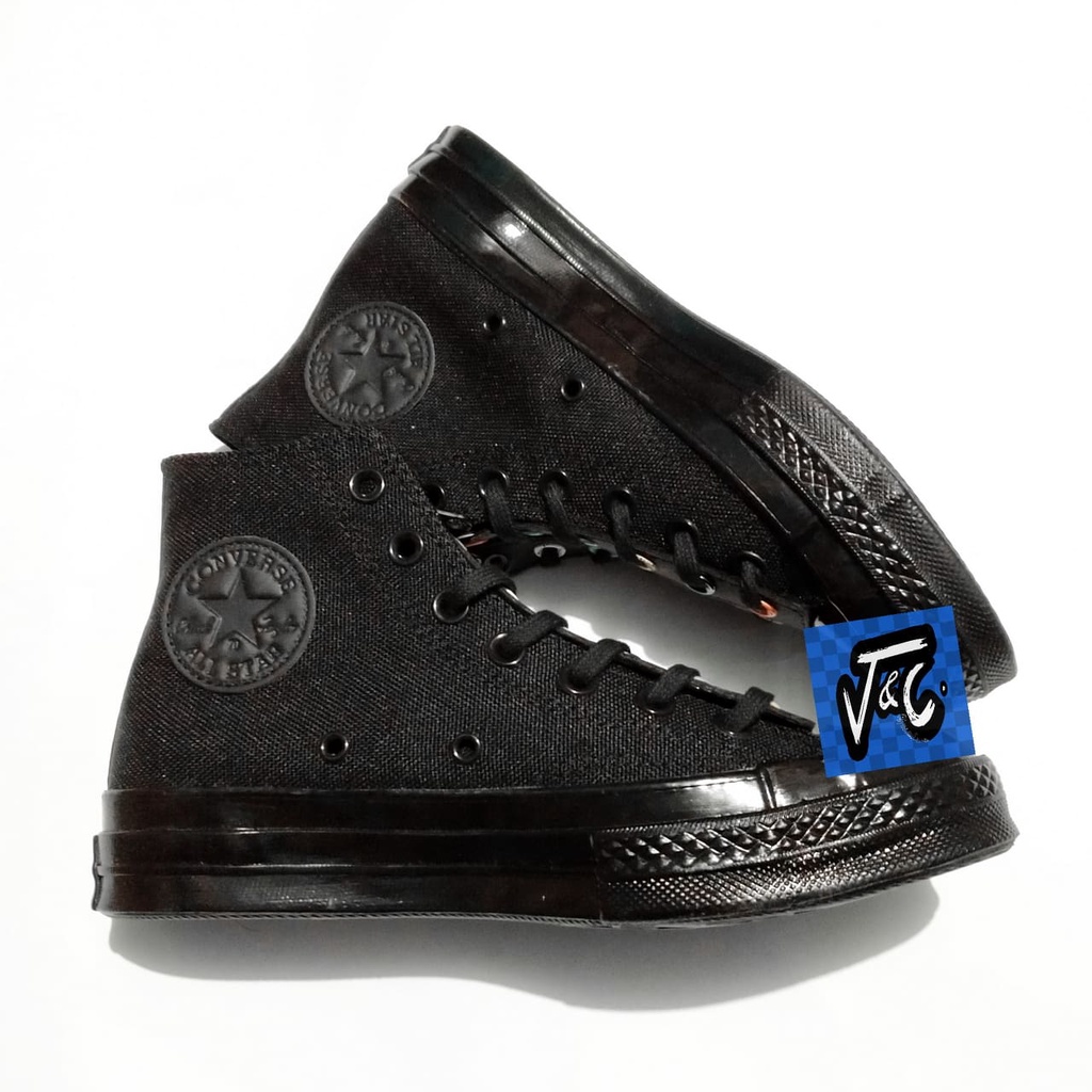 Converse Chuck 70 70s Canvas Zip Zipper Slip on Vintage Hi Black