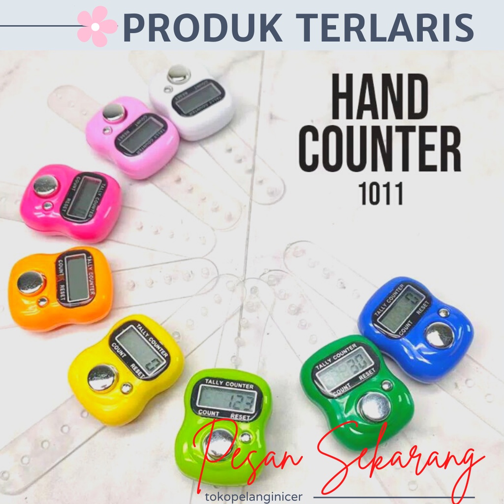 Alat Hitung Digital Led - Tasbih Digital Elektronik Jari Tally Counter Mini  Murah Tasbih