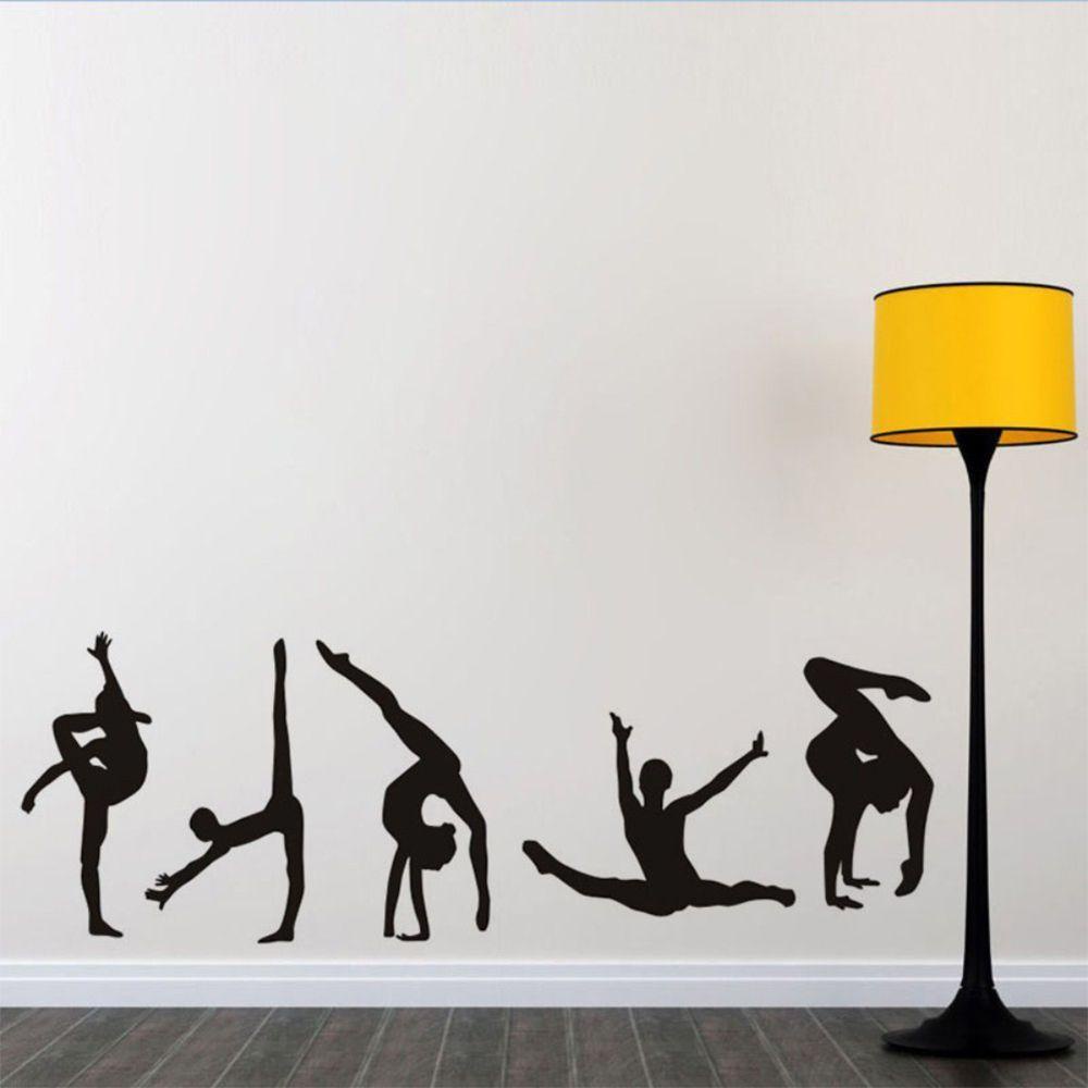 [Elegan] Stiker Dinding Motif Dancing PVC Room Sport Center Modern Wall Art