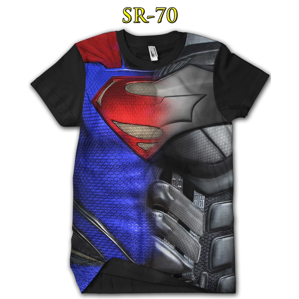 Baju Batman vs Superman Baju Anak Batman Superman Printing 3D #SR-70