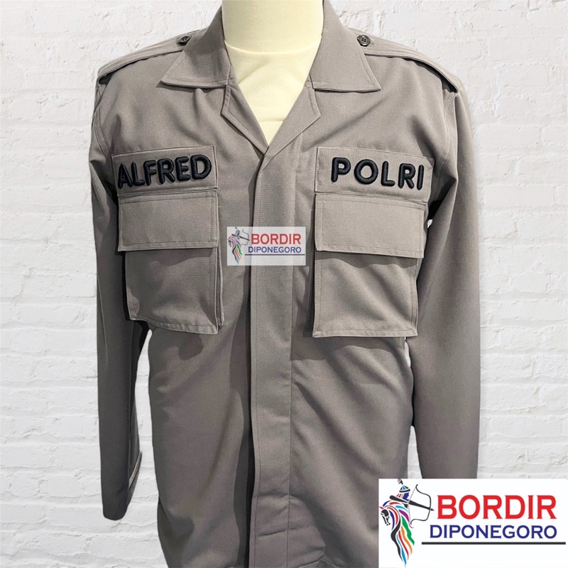 SERAGAM PDL POLRI  | SERAGAM LANTAS POLRI | PDL POLRI BORDIR 3D TIMBUL | BAJU PDL POLRI | BAJU LANTA