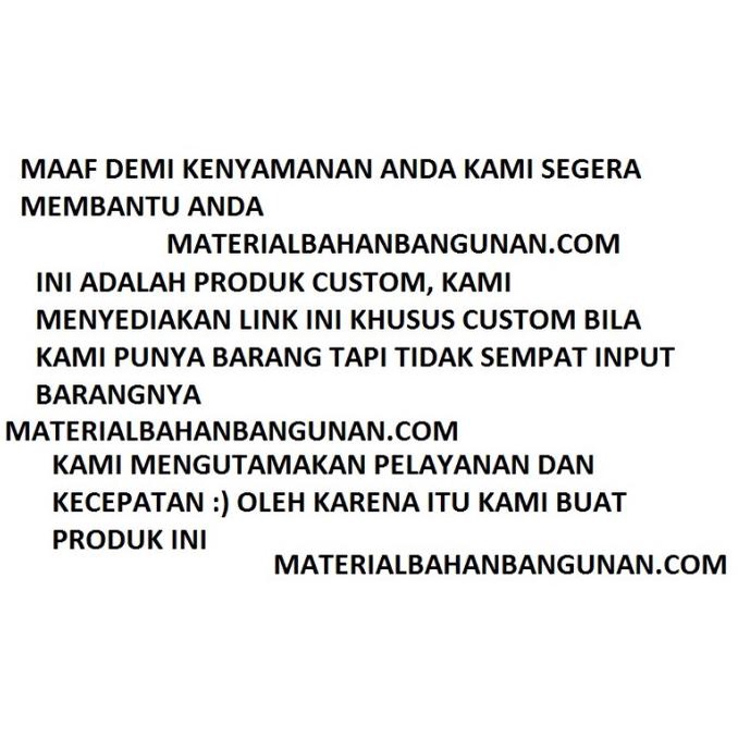 

pesanan toko bangunan citra materialbahanbangunan.com custom