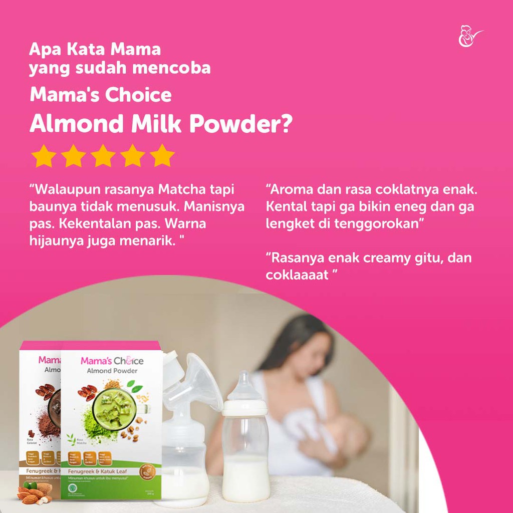 ASI BOOSTER Pelancar ASI | Almond Milk Powder Mama's Choice - Susu Almond ASI BOOSTER Pelancar ASI