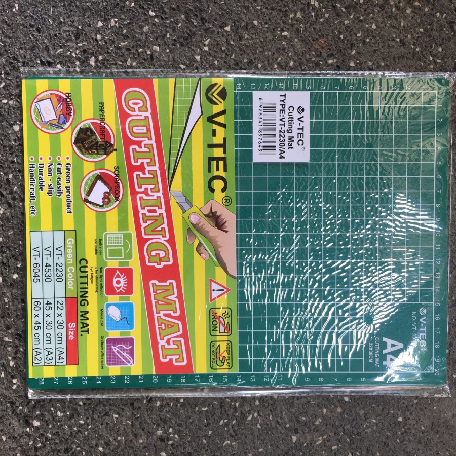 

HJK Cutting Mat V-Tec A4 / Alas Potong Ukuran A4 Vtec