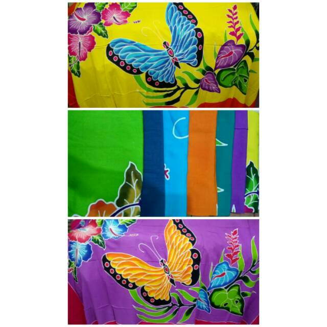 SALE Kain Pantai Halus Super Jumbo Motif Butterfly