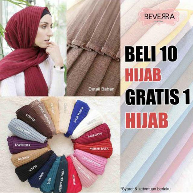 HIJAB PASHMINA PASMINA PHASMINA PLISKET PLEATED SHAWL HEAVY CHIFFON CRINKLE CRINCLE PRISKET - A30-B1008