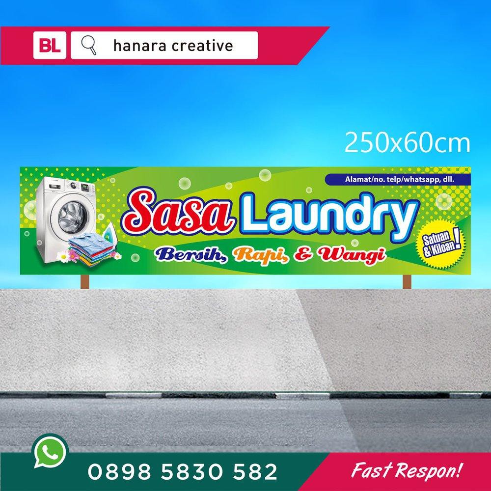 Contoh Spanduk Nama Laundry Yang Unik desain banner kekinian