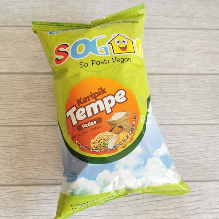 

Q12Sa Sogan Keripik Kerupuk Tempe Original / Pedas 100Gr Vegetarian Vegan - Original D51qs448