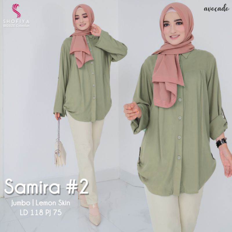 samira by shofiya / tunik jumbo / oversize tunic / kemeja big size / tunik polos viral / bisa COD