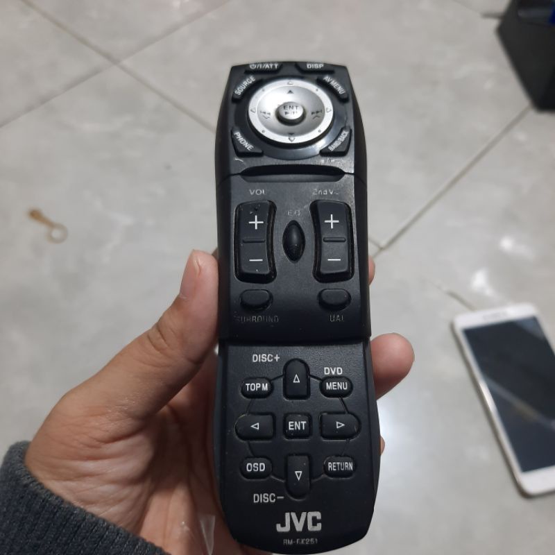 REMOTE REMOT DVD TAPE MOBIL JVC RM-RK251 ORIGINAL ASLI