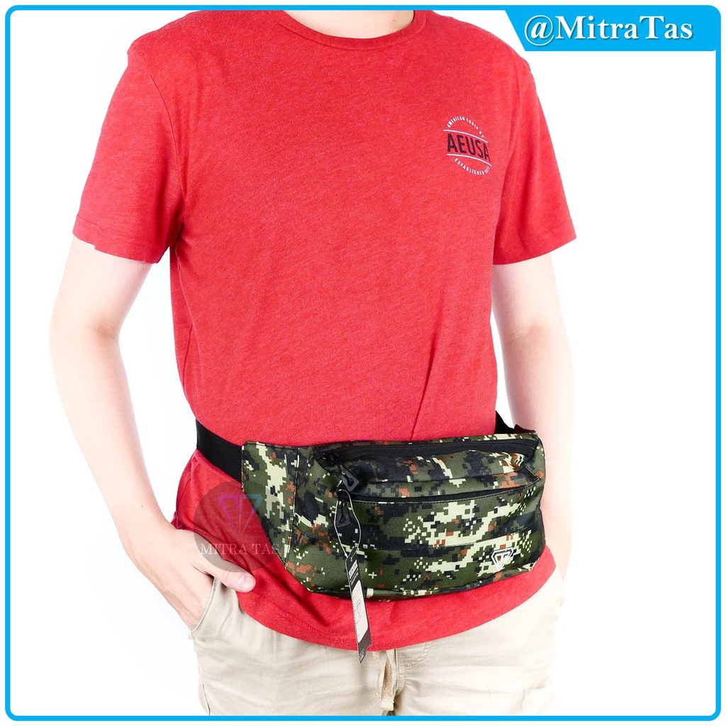 Waist Bag MitraX Jesko Army Bahan Nylon Tebal Memiliki KUALITAS TERBAIK! Tas Pinggang l WaistBag Simple dan Keren Cocok untuk Pria maupun Wanita!