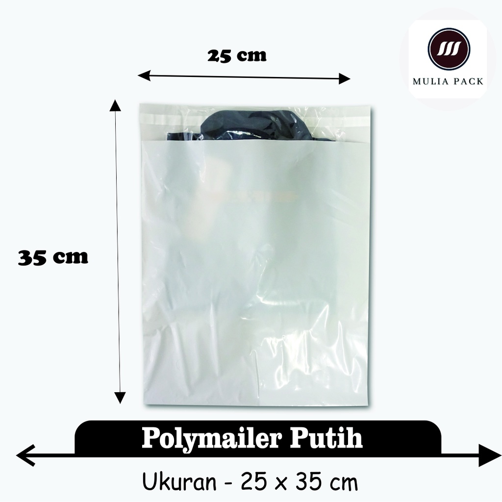 Polymailer 25x35cm + Custom Sablon (Harga per pcs) Min Order 100pcs