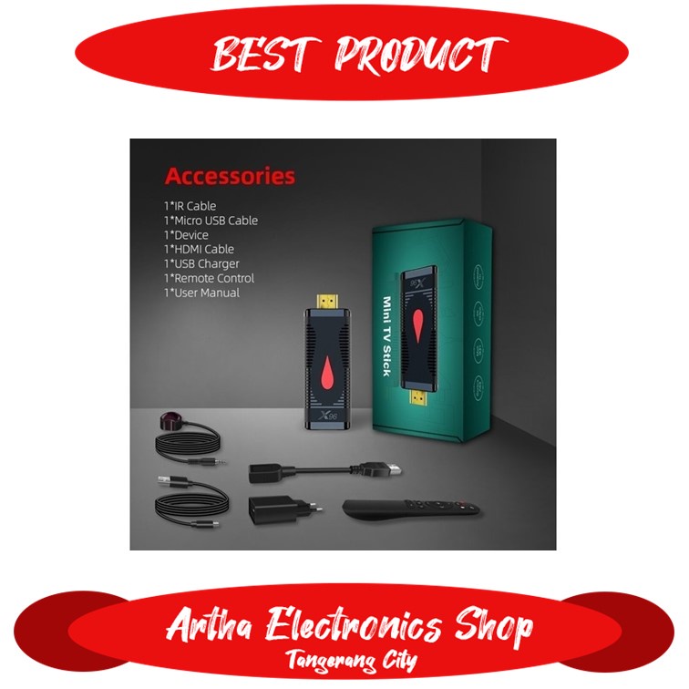2GB 16GB HDMI Dongle Android Mini TV Stick TV X96 Terlengkap AES