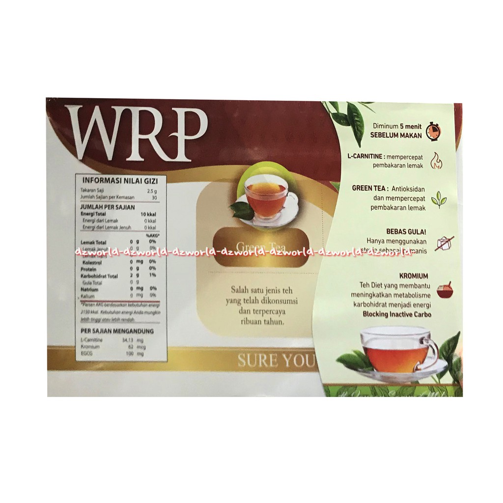 Wrp Diet Tea Fhase 2 Wrp Teh Diet Green Tea 30 Sachet Tahap 2 Diettea We Er Pe W.R.P Pengurus Badan Green Tea Pelangsing