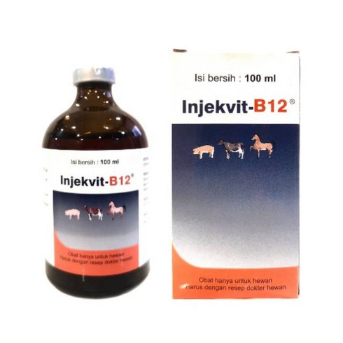 Injekvit B-12 100 ml Vitamin b12 Medion Hewan Sapi