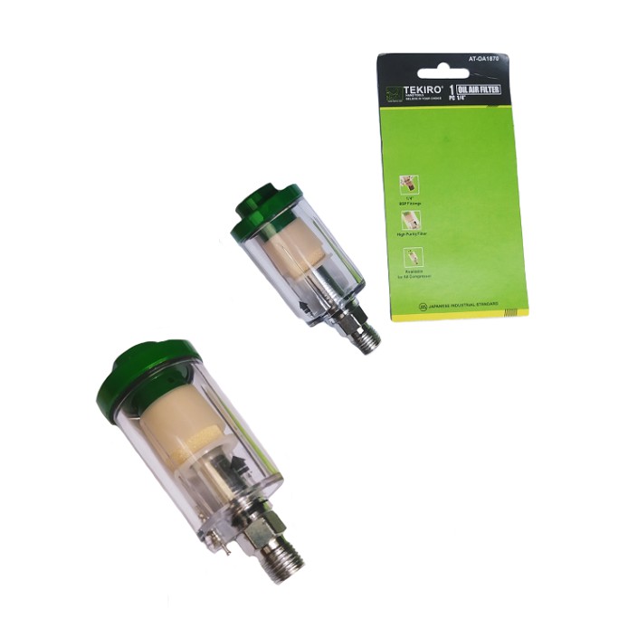 TEKIRO OIL AIR FILTER SPRAY GUN WATER SEPARATOR UDARA KOMPRESOR OA1870 Filter Saringan Udara Spray Gun Air Water Oil TEKIRO Oil Air Filter 1/4&quot; / Saringan Udara Air Filter Spray Gun Water Separator Udara Kompressor