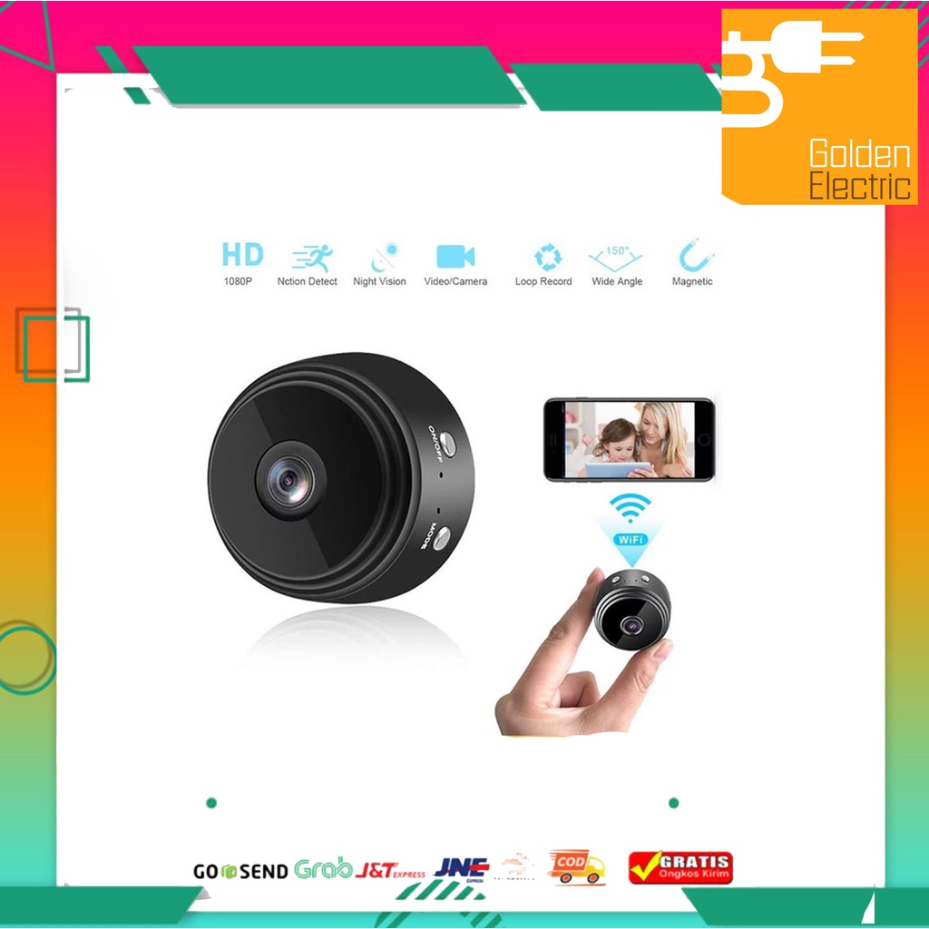 CCTV Wireless Wifi Spy IP Cam A9 Magnet Camera Kamera Mini Full HD