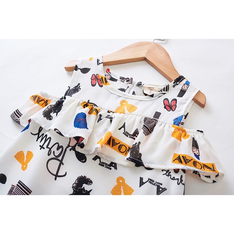 Promo !! Dress anak cewek lucu / dress fashion noav in rumbai ukuran 1-2tahun / Dress import termurah