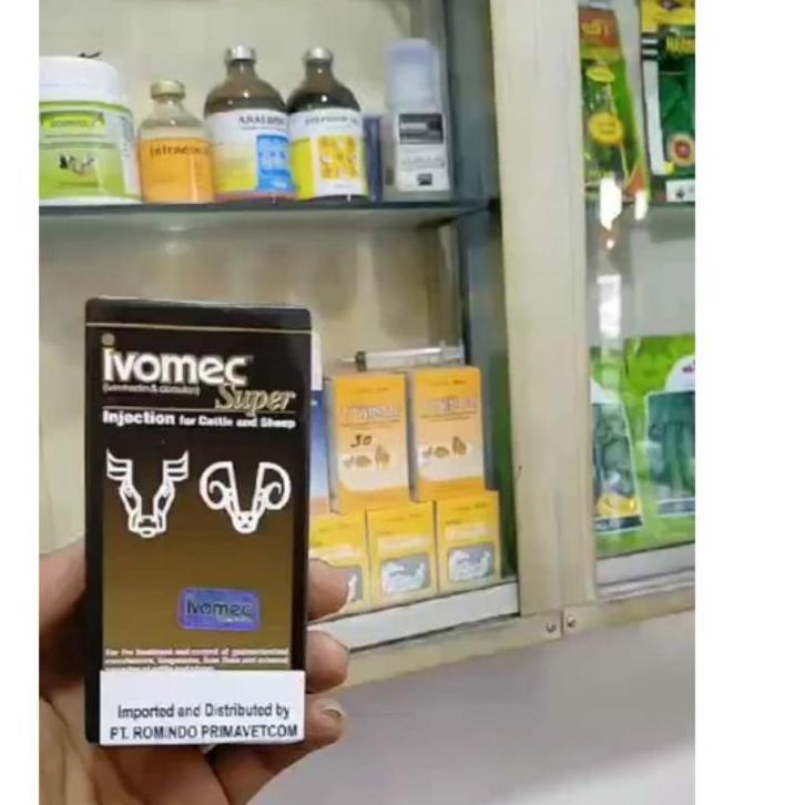 LANGSUNG KIRIM.. ivomec super injection 50 ml obat cacing kutu ivermectin