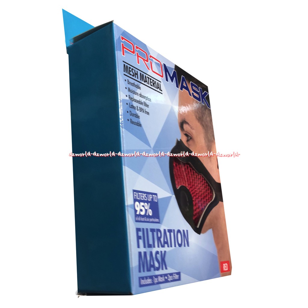 Promask Mesh Material 95% Filtration Masker Saat Berkendara Dimotor